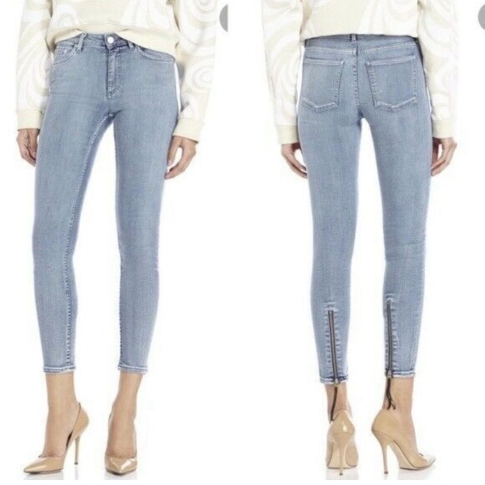 Acne Studio's Skin 5 Pistol Triumph Zip Skinny Ankle Jeans- Size 27